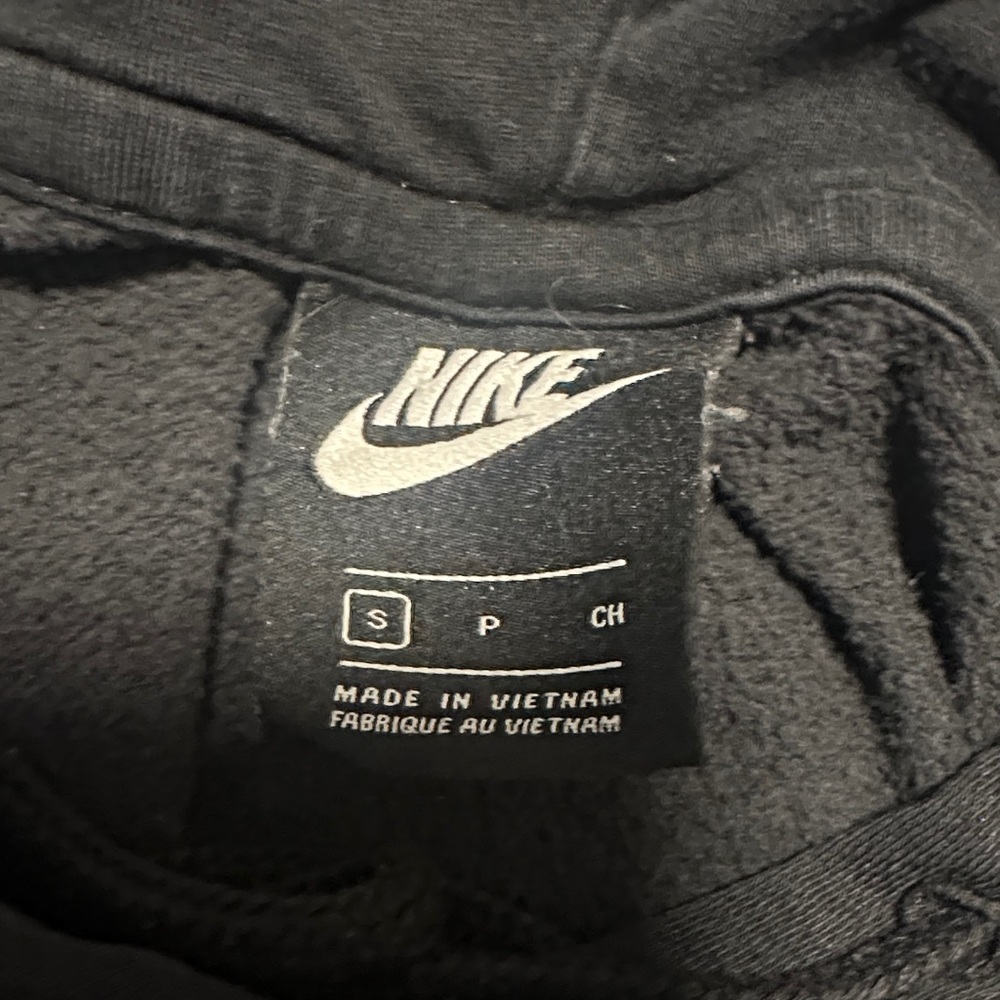 Nike Black Hoodie with Multicolor Sleeve Accents - Picture 2 of 2